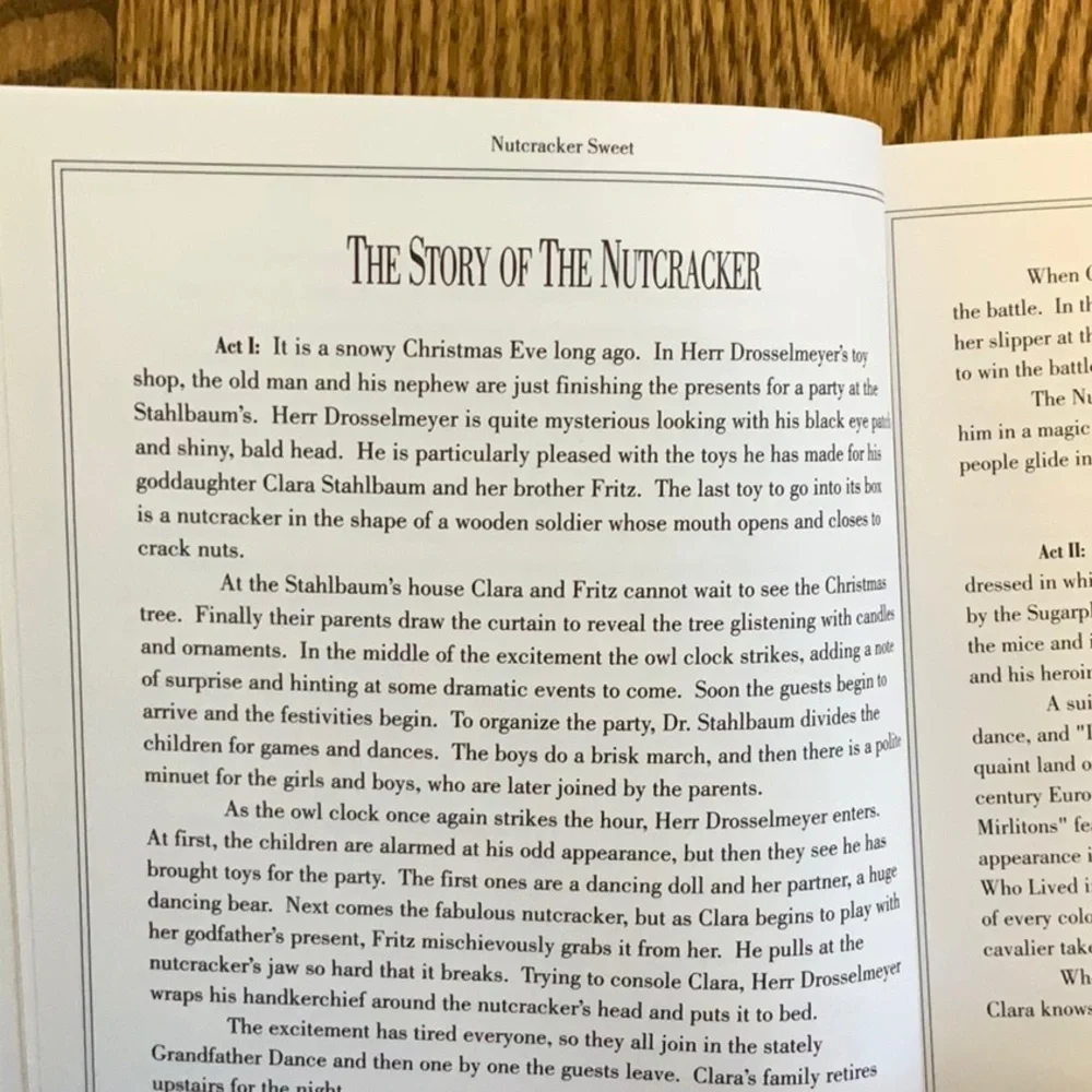 Dessert Cookbook & Music of the Nutcracker Ballet